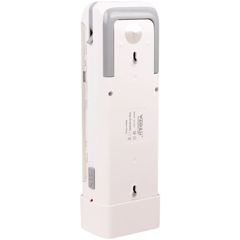 چراغ اضطراری LED ویداسی WD-890T – شارژی، پرنور، همراه با پایه و قابلیت تنظیم زاویه نور
